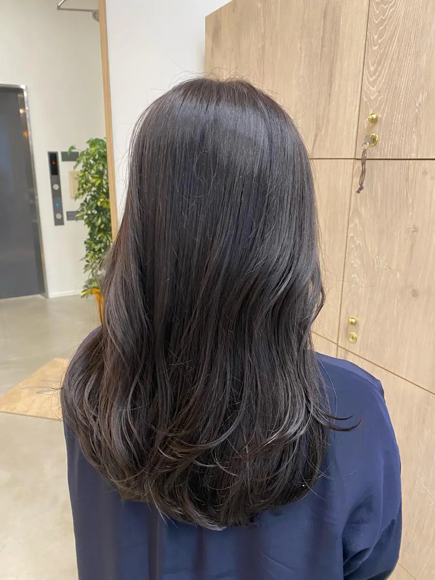 ロング カット ヘアカラー トリートメント sanae /透明感カラーのヘアスタイル