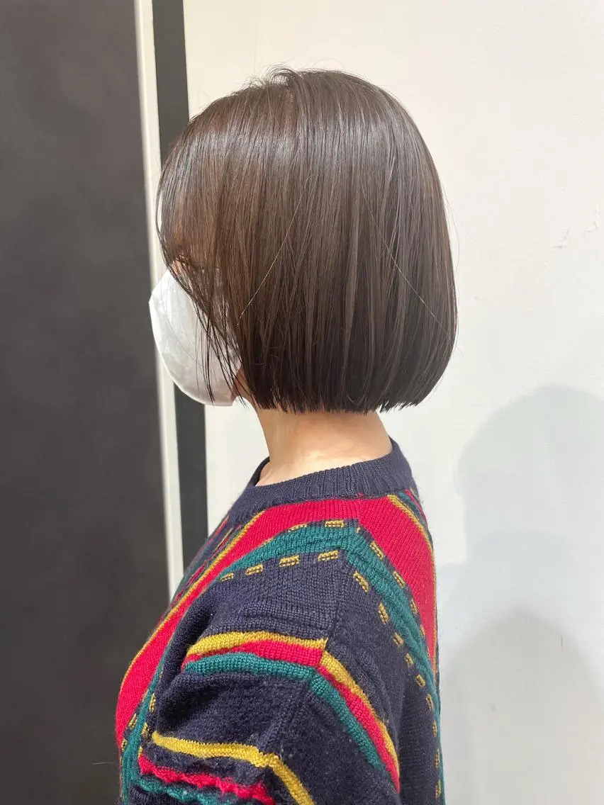 ショート 切りっぱなしボブ ボブ 狩野 羅夢のヘアスタイル