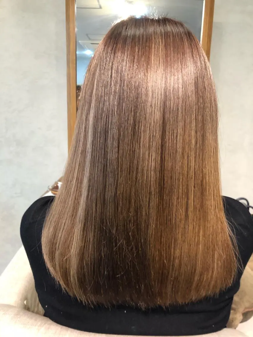 カラー アッシュ ブリーチ ハイライトカラー オレンジ シルバー Hair&Make Nahoのマツエク・マツパデザイン