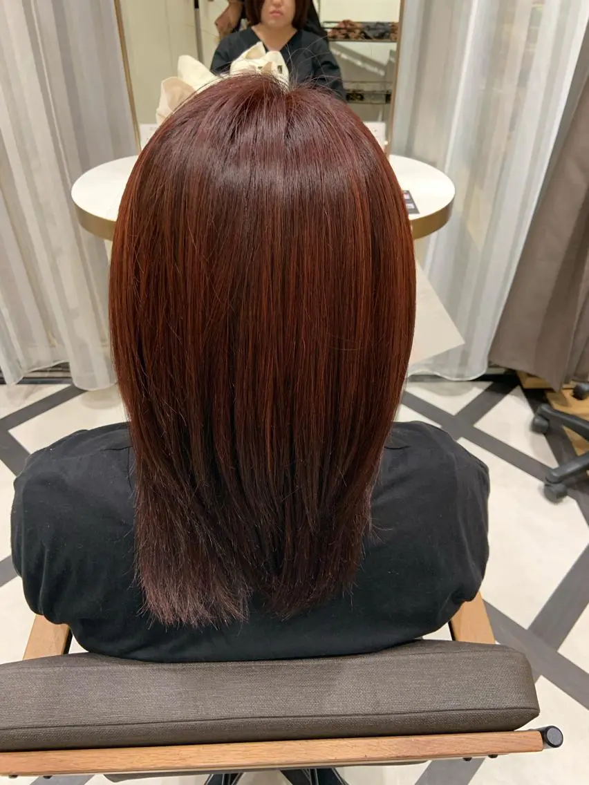 ミディアム カラー KAORI/ 髪質改善ストレートのヘアスタイル