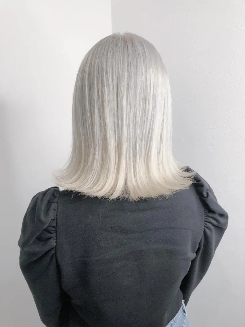 ミディアム カラー ヘアカラー トリートメント FUKUNAGA YUのヘアスタイル