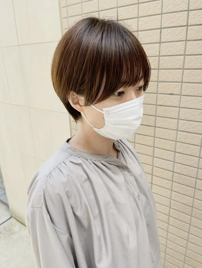 ショート ンジハ えみのヘアスタイル