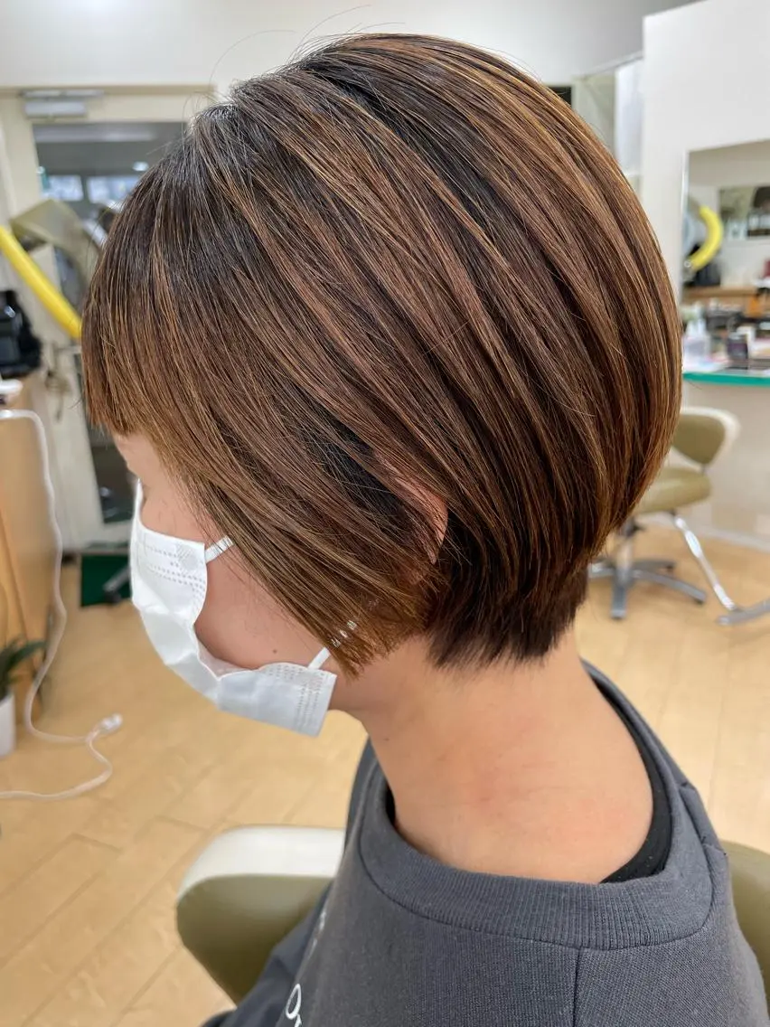ショート カット ヘッドスパ 福原 亜祐美のヘアスタイル