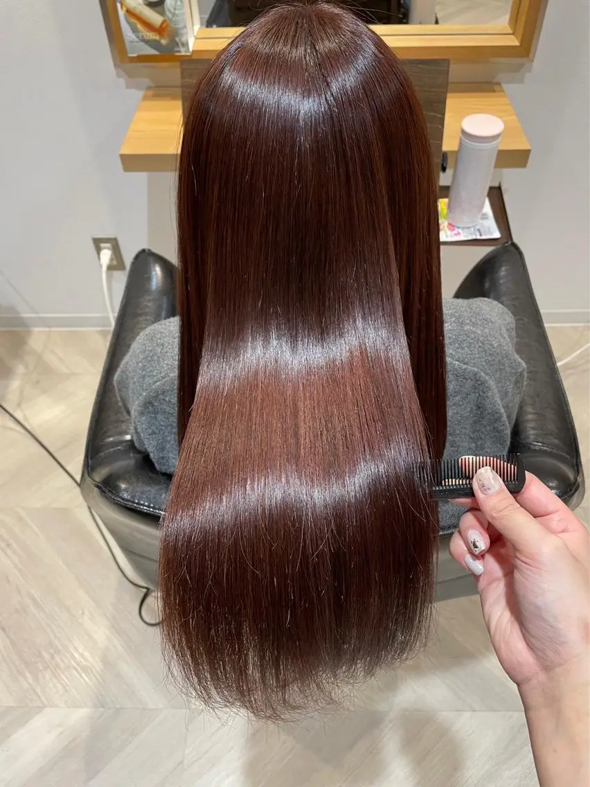 ロング カラー まつしま ちひろのヘアスタイル