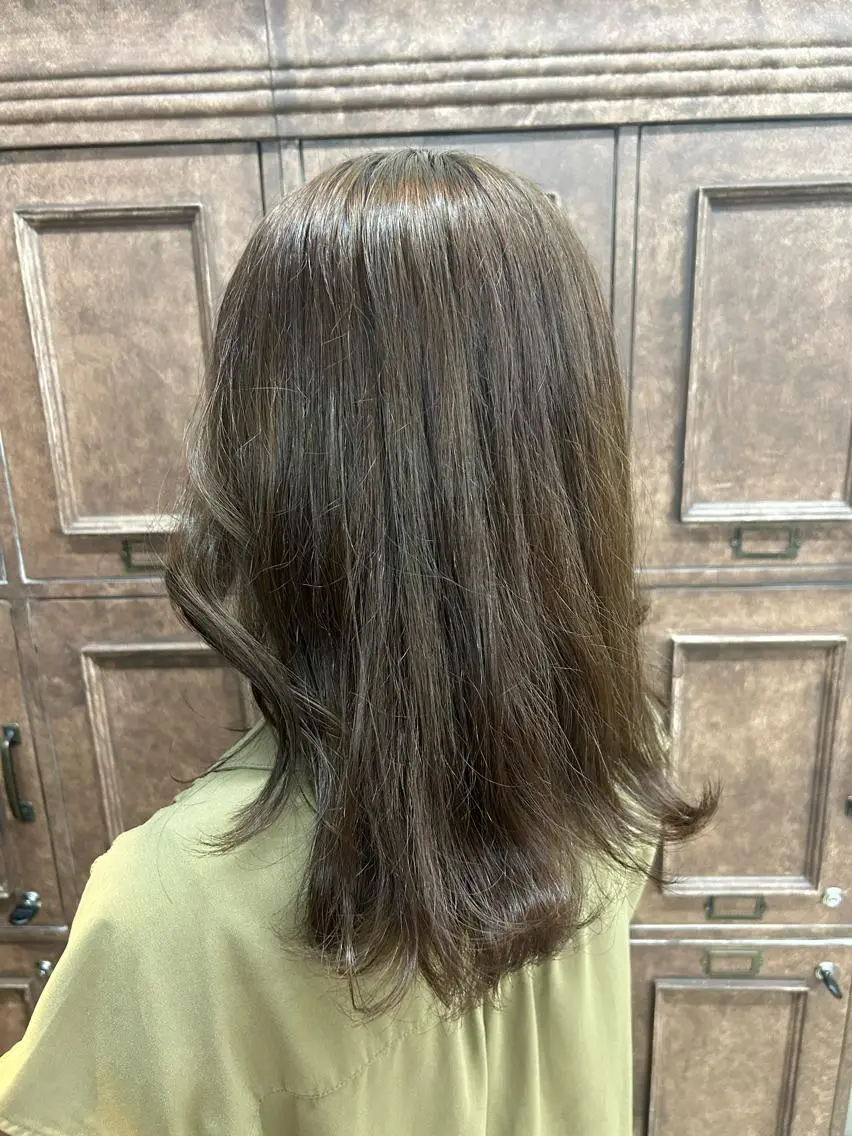 カラー ベージュカラー 透明感カラー オリーブベージュ オレンジ ボブ/レイヤー ナカミネアキナのヘアスタイル