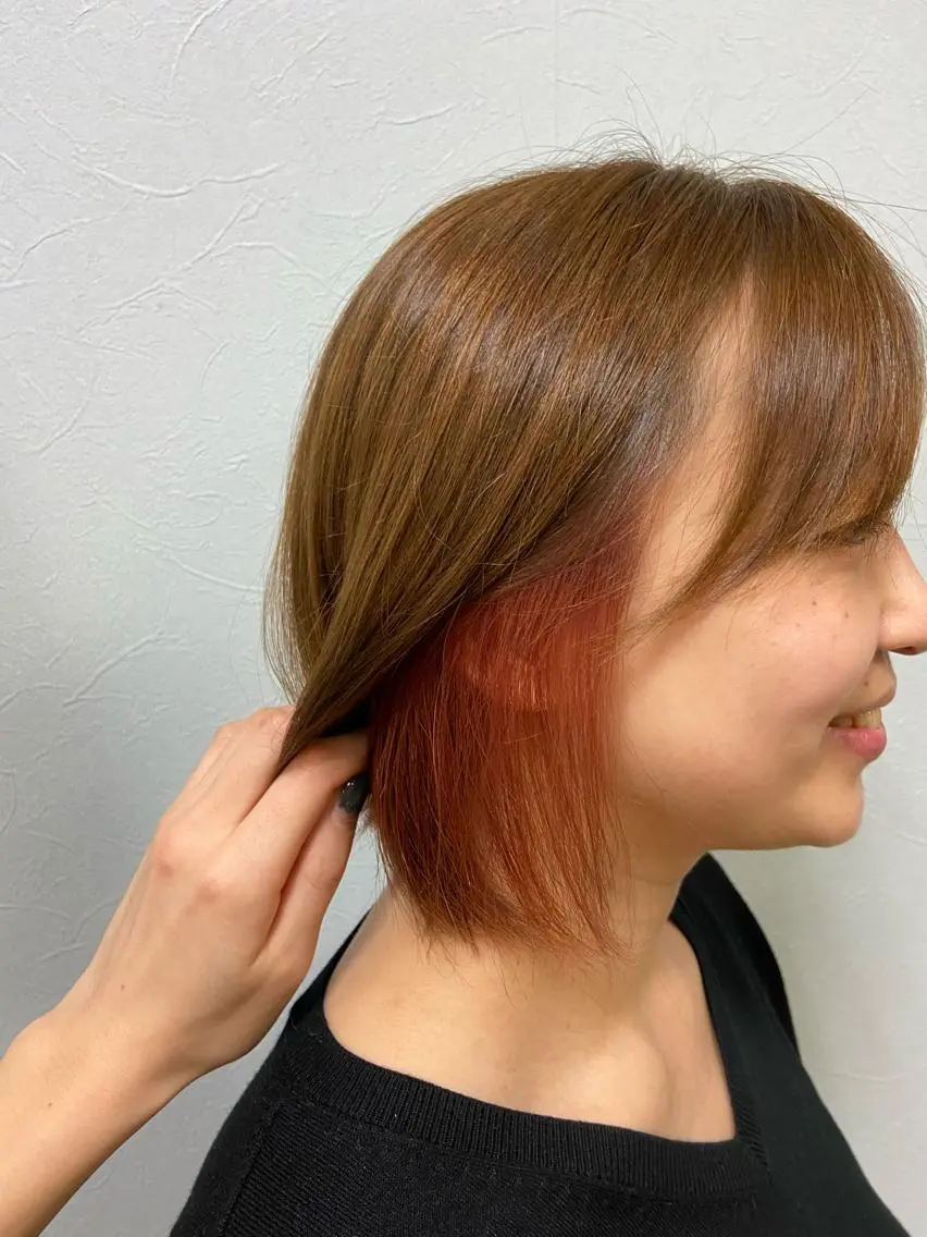 カラー Lepps れいなのヘアスタイル
