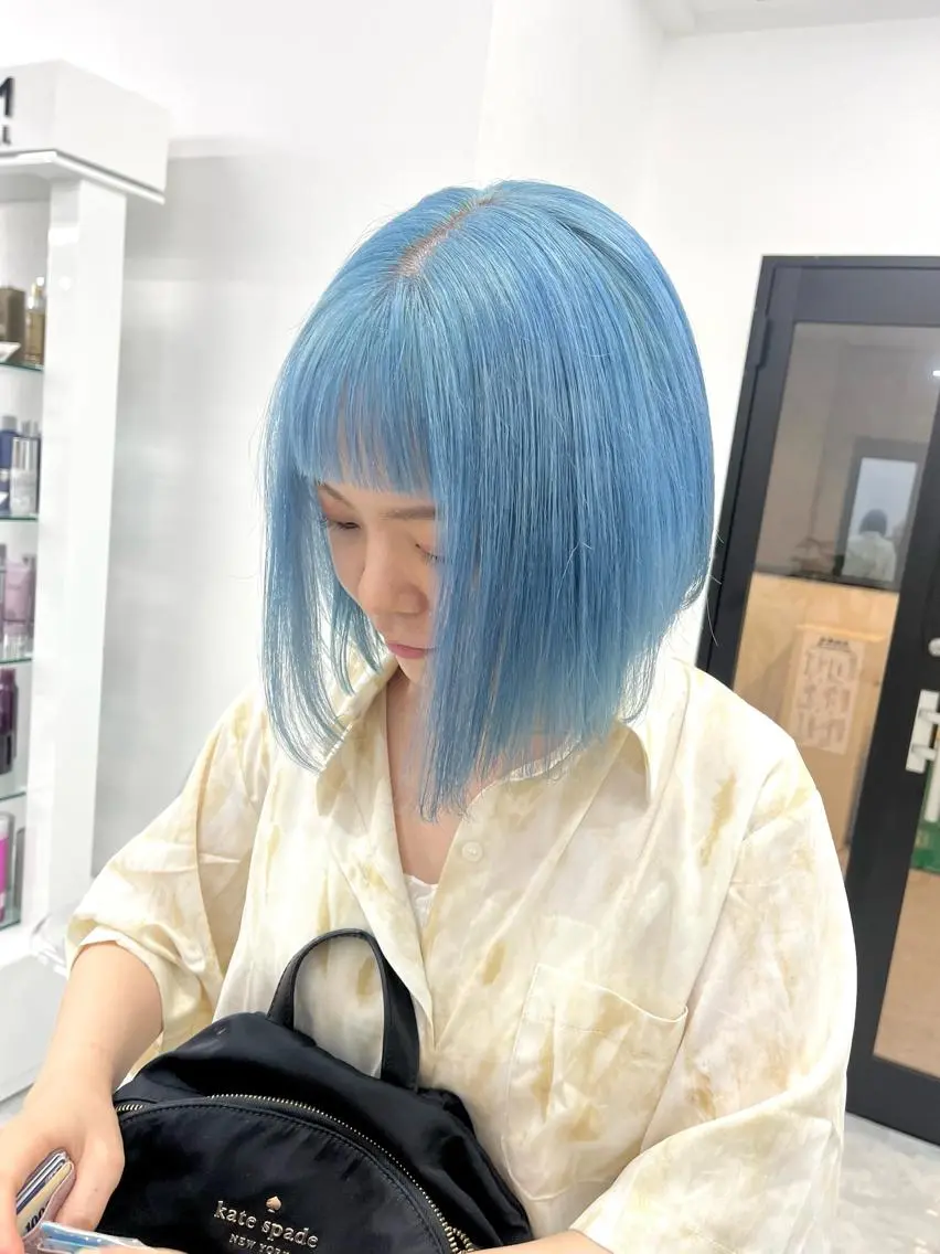 ロング カラー パーマ ヘアアレンジ メンズ キッズ ネイル マツエク・マツパ アイブロウ ヘアカラー トリートメント 💖オタク美容師 ꒰ঌ♡モモ♡໒꒱のヘアスタイル