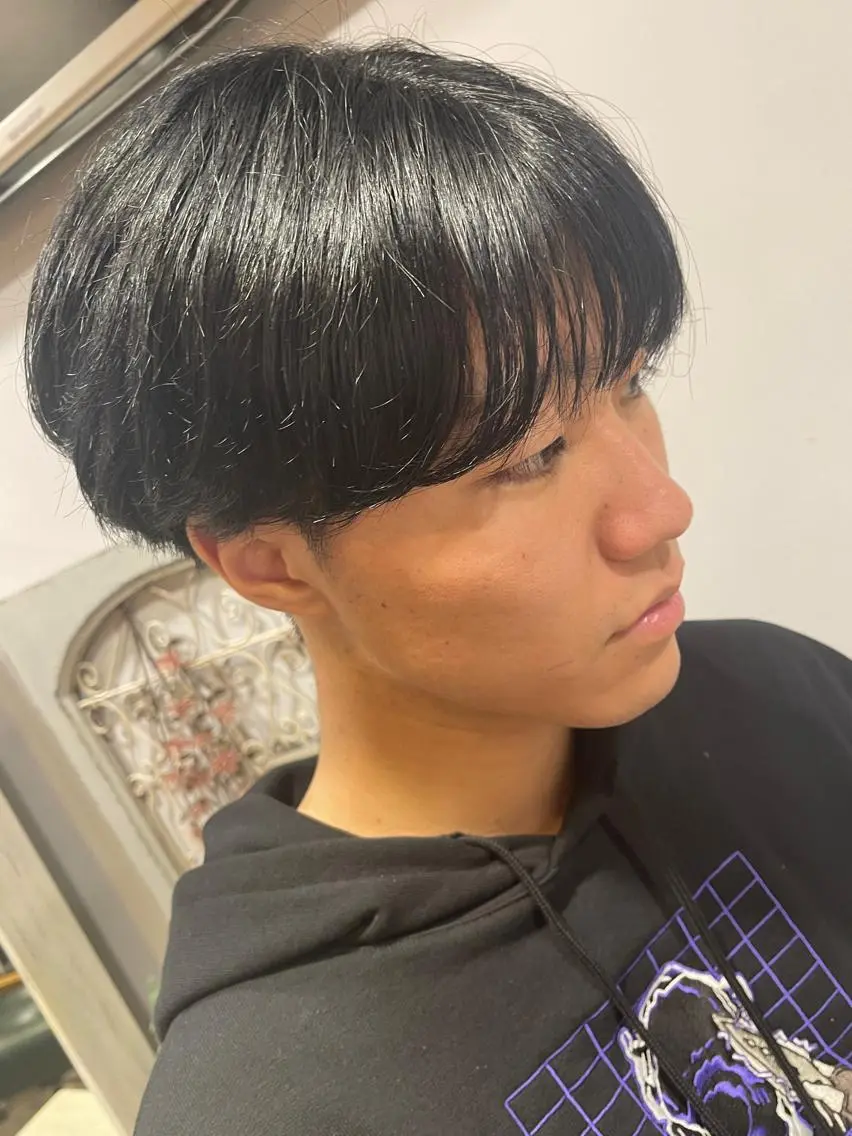 ショート メンズ カット ヘアカラー 植田 能生のヘアスタイル