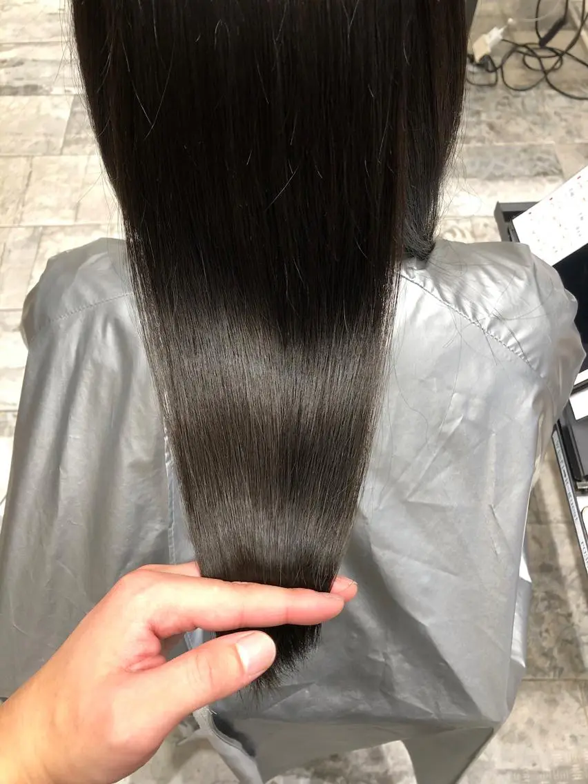 セミロング カラー パーマ バレイヤージュ ブリーチ ケアブリーチ ダブルカラー ハイライトカラー カット ヘアカラー 縮毛矯正 トリートメント 銀座✨レイヤーカット 顔まわり/坂本亜裟海のヘアスタイル