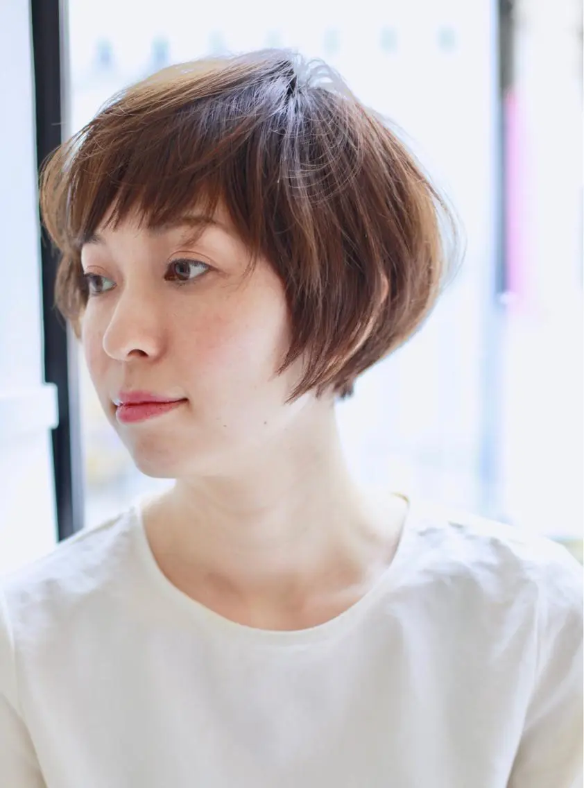 ショート ショートボブ ボブ くせ毛 ショートヘア カット 四ッ家 裕【店長】のヘアスタイル