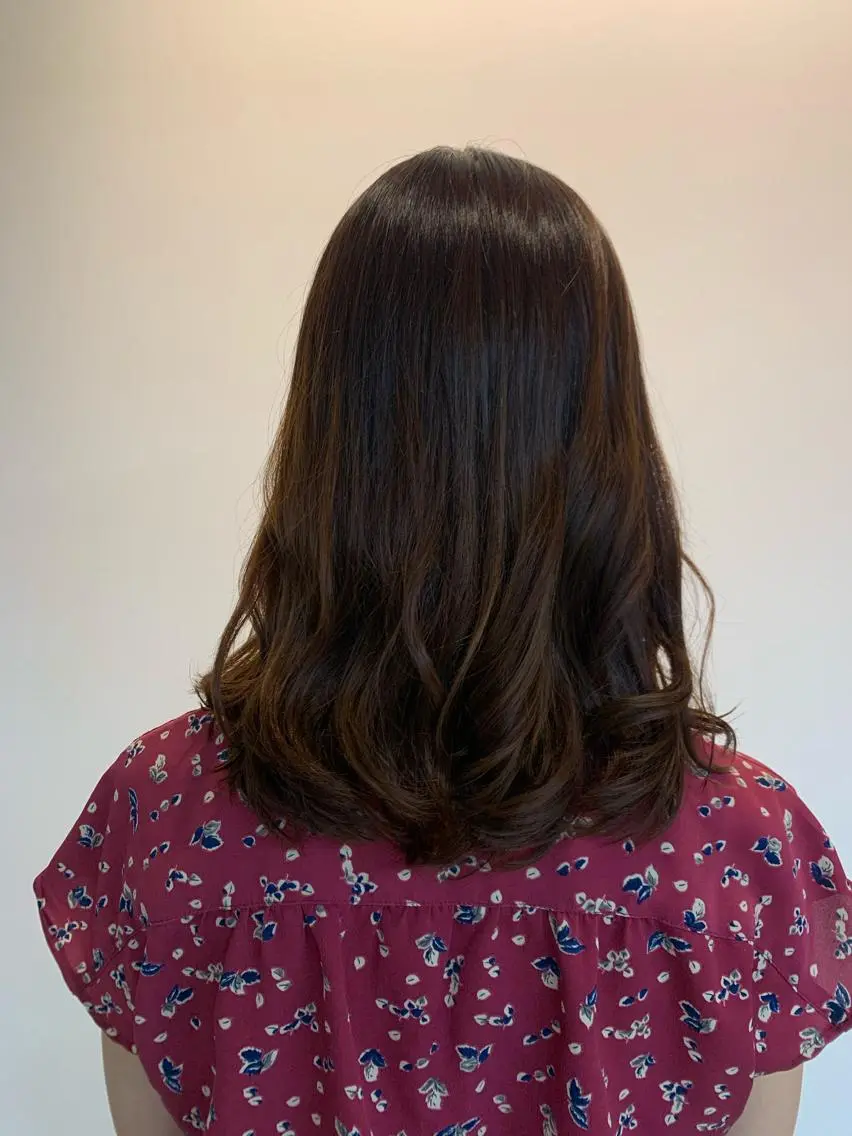 セミロング ヘアアレンジ 三好 羽美のヘアスタイル