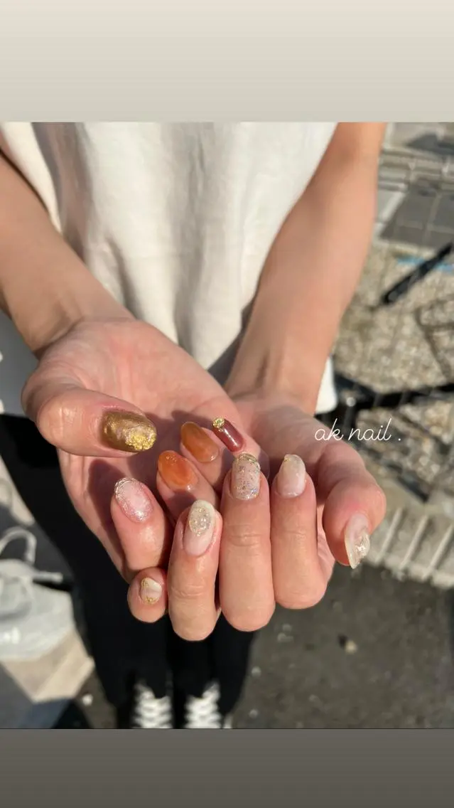 ネイル ハンドネイル ak nail .のネイルデザイン