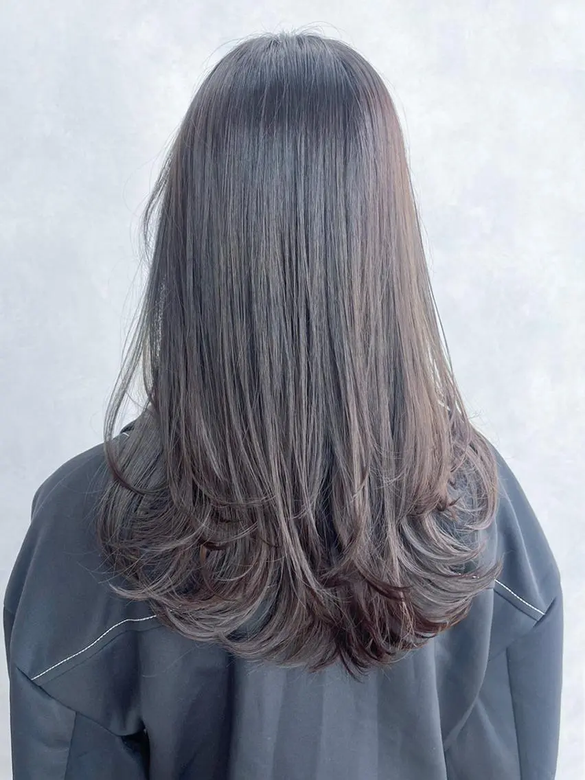 セミロング カラー パーマ ヘアアレンジ レイヤーカット カット ヘアカラー トリートメント ITbyALBUM 浦和店のヘアスタイル