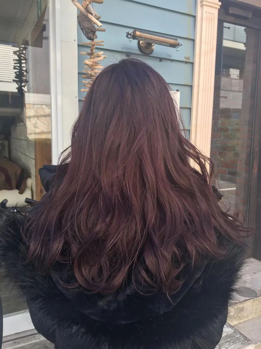 ロング カラー 鷺谷 玲奈のヘアスタイル