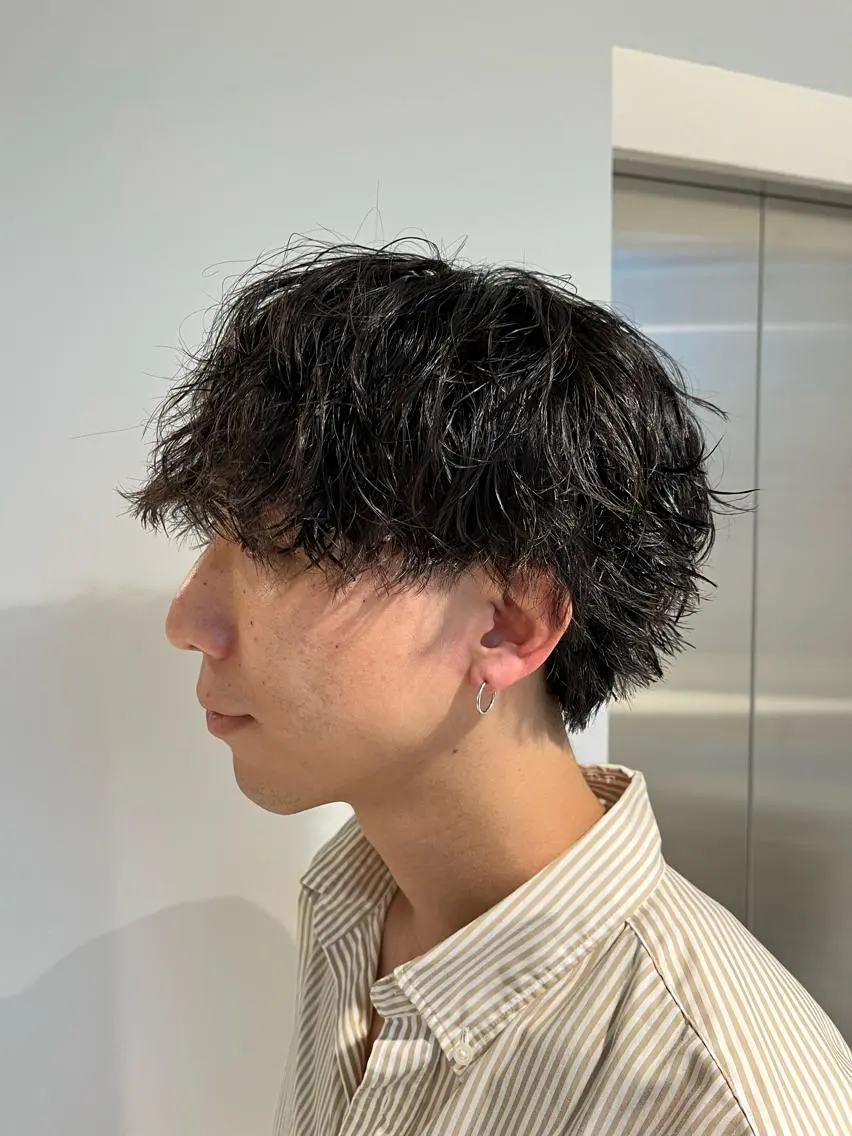 ショート パーマ メンズ 🏆メンズヘア特化 🥇代表りんぺーのヘアスタイル