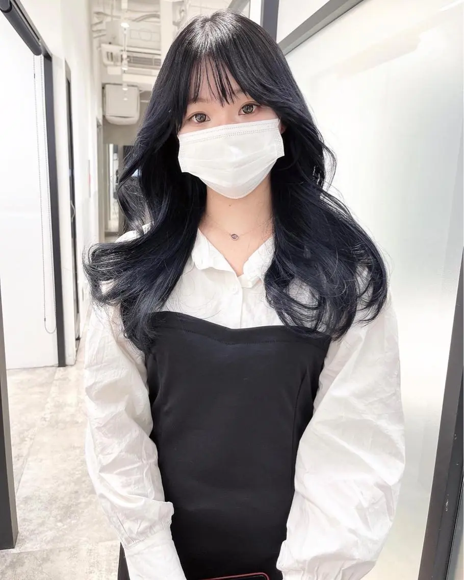 ロング 韓国風ヘア レイヤーカット カット ヘアカラー トリートメント 韓国レイヤーカット 髪質改善▫️水野有真のヘアスタイル