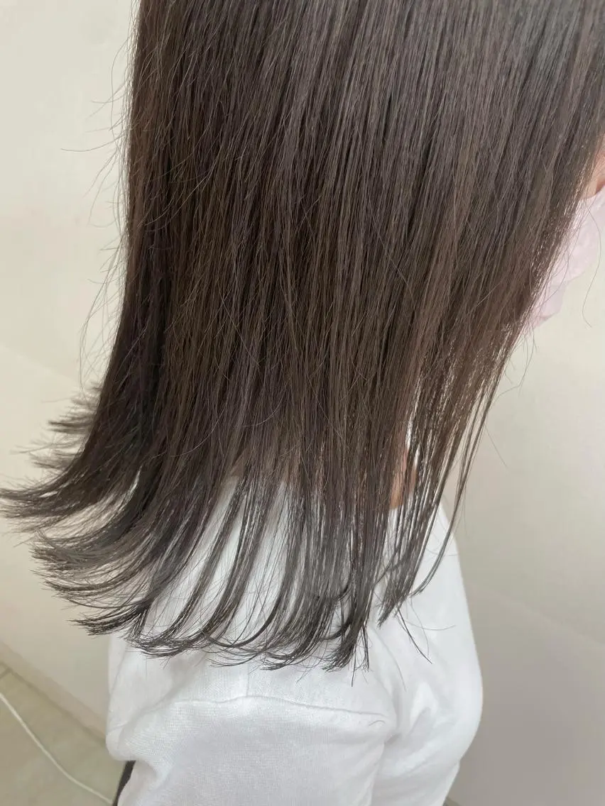 セミロング カラー ヘアアレンジ ヘアカラー トリートメント 【Sweep】おじま のぞみのヘアスタイル