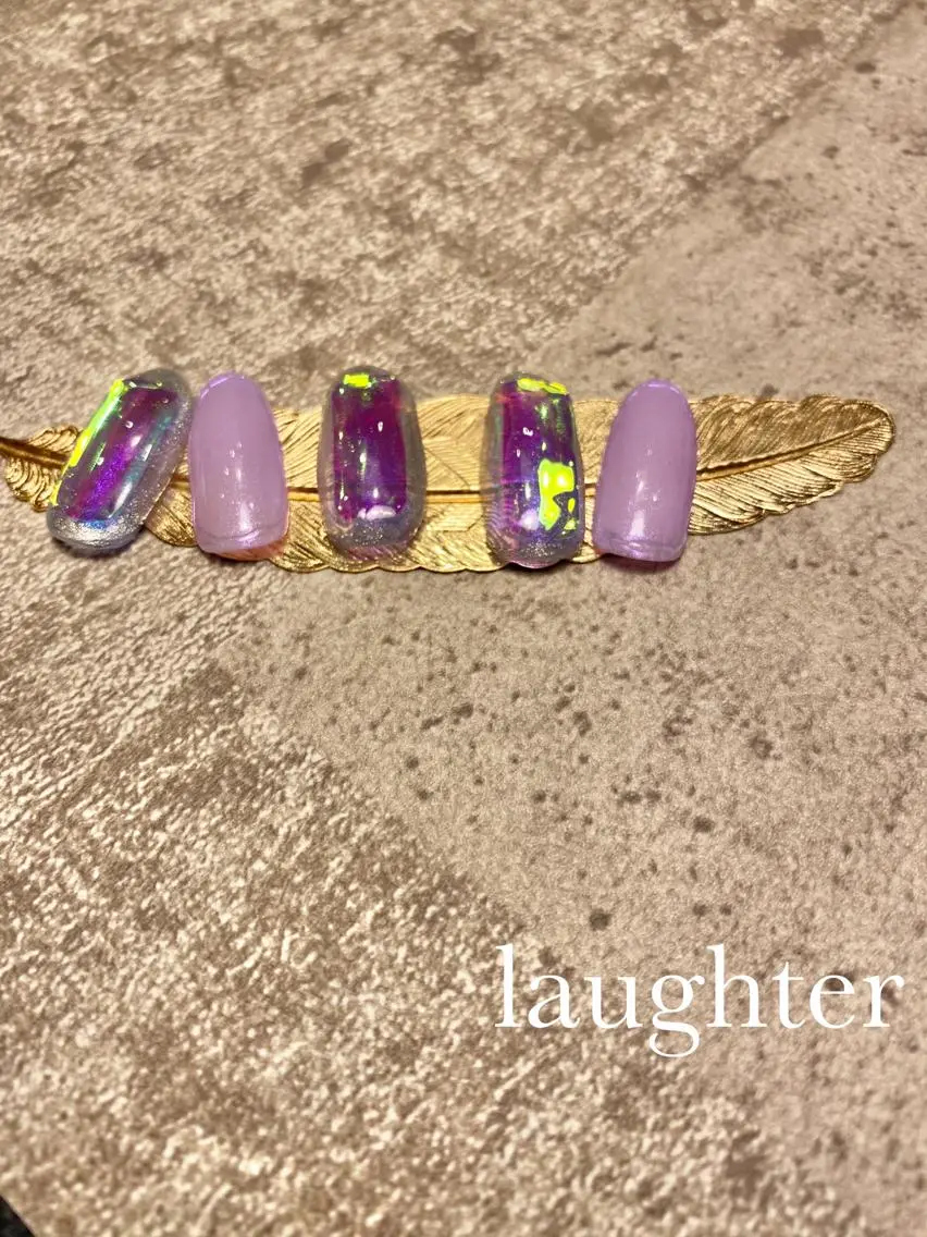 ネイル 氷ネイル・うるうるネイル ハンドネイル laughter nailのネイルデザイン