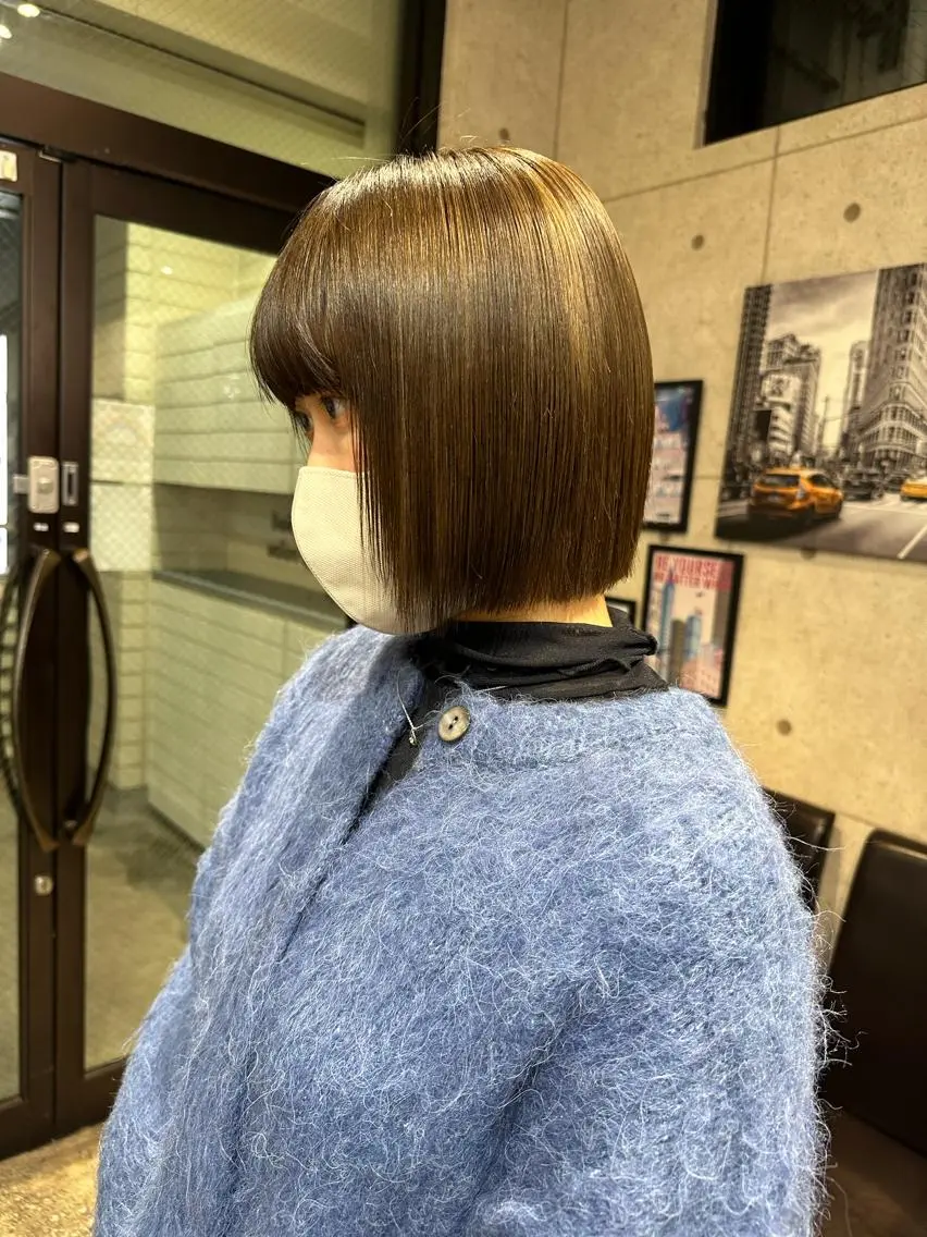 ショート カラー ボブ 遠藤沙也加 /レイヤーカットのヘアスタイル