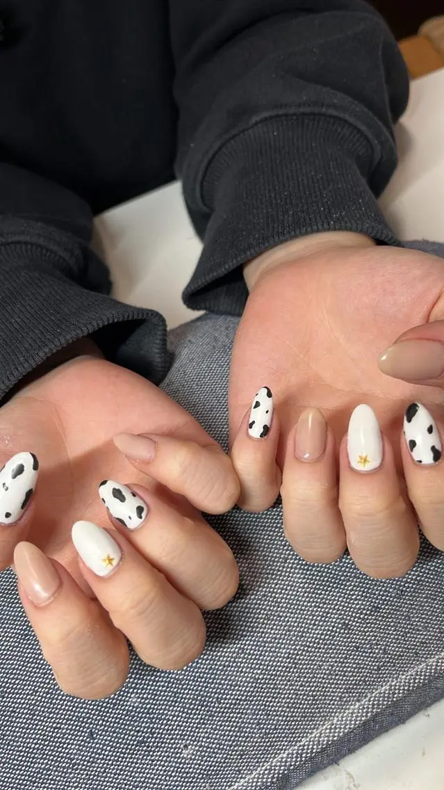 ネイル アニマル柄 鶴橋wooone nail.rieのネイルデザイン