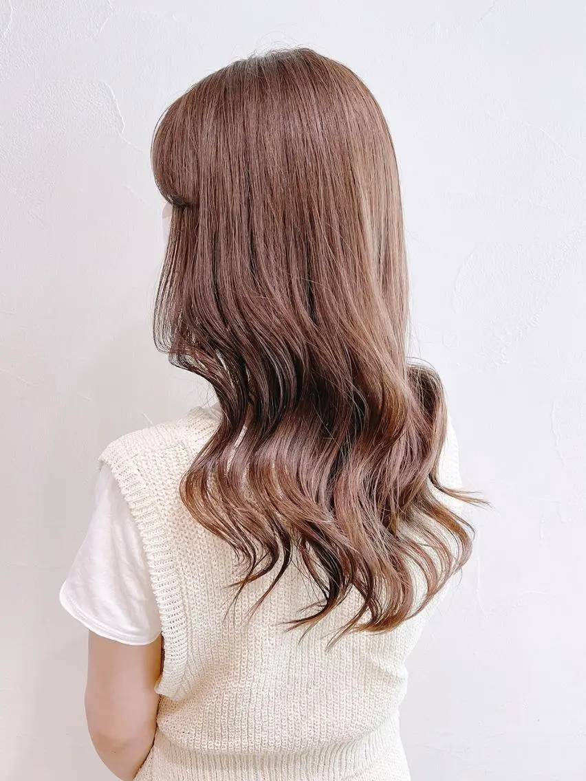 セミロング カラー ヘアアレンジ パーマ アッシュ ベージュカラー ハイライトカラー ハイライト カット ヘアカラー トリートメント ITbyALBUM 松戸のヘアスタイル