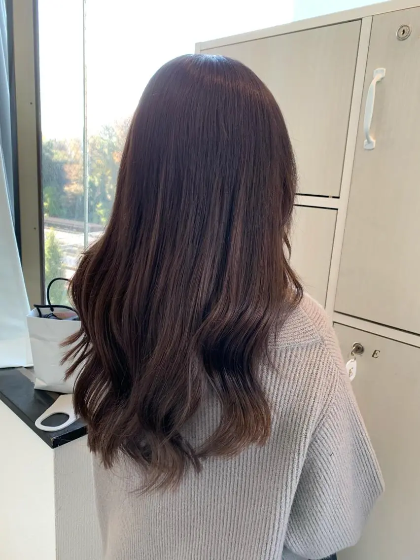 ロング カラー ブラウンカラー ショコラブラウン トリートメント /カラー/NAOKIのヘアスタイル