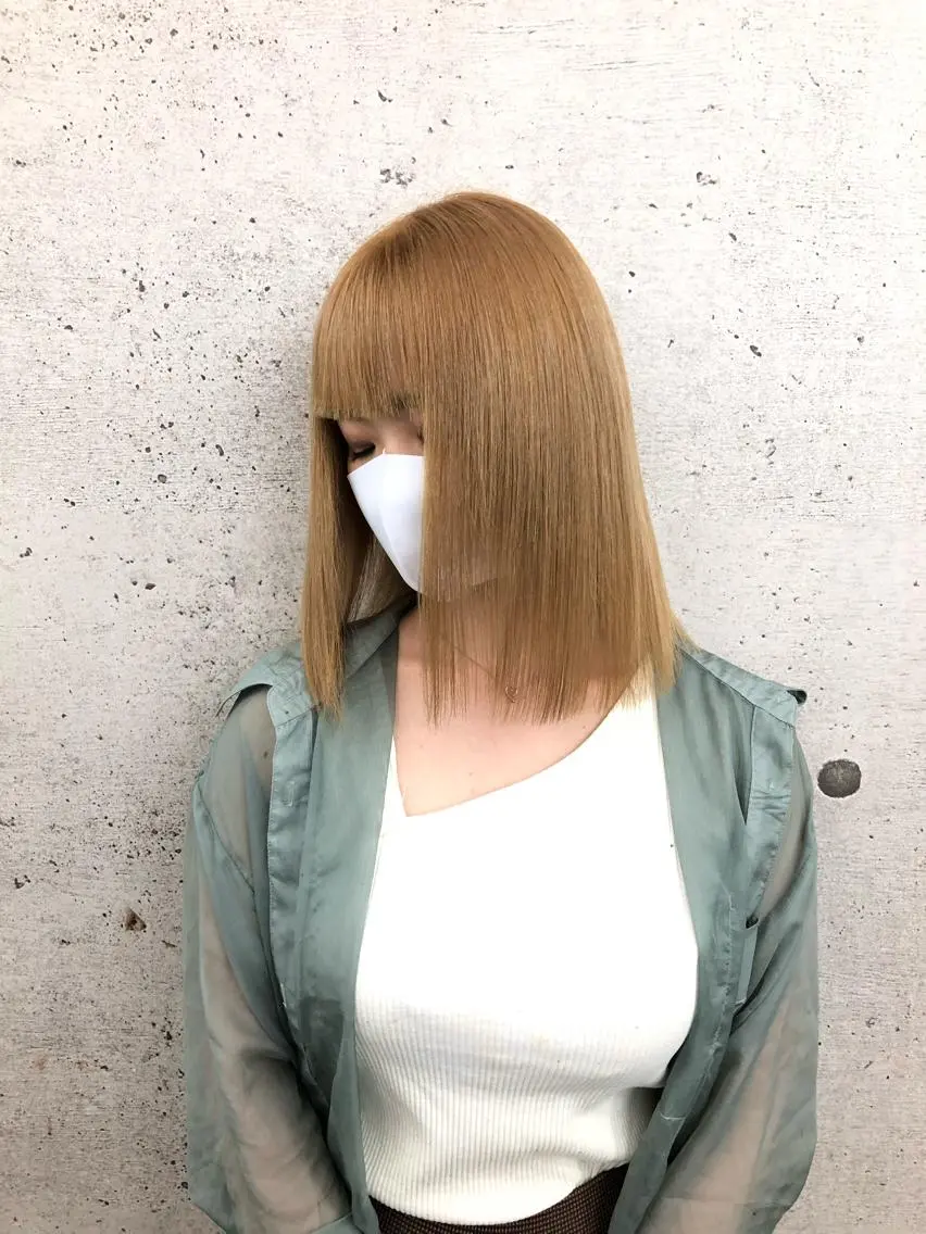 セミロング カラー TELA HAIR 石岡♡aikaのヘアスタイル