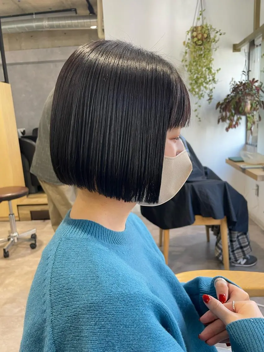 ショート カラー ボブ AMANE🌼 ハヤシサオリのヘアスタイル