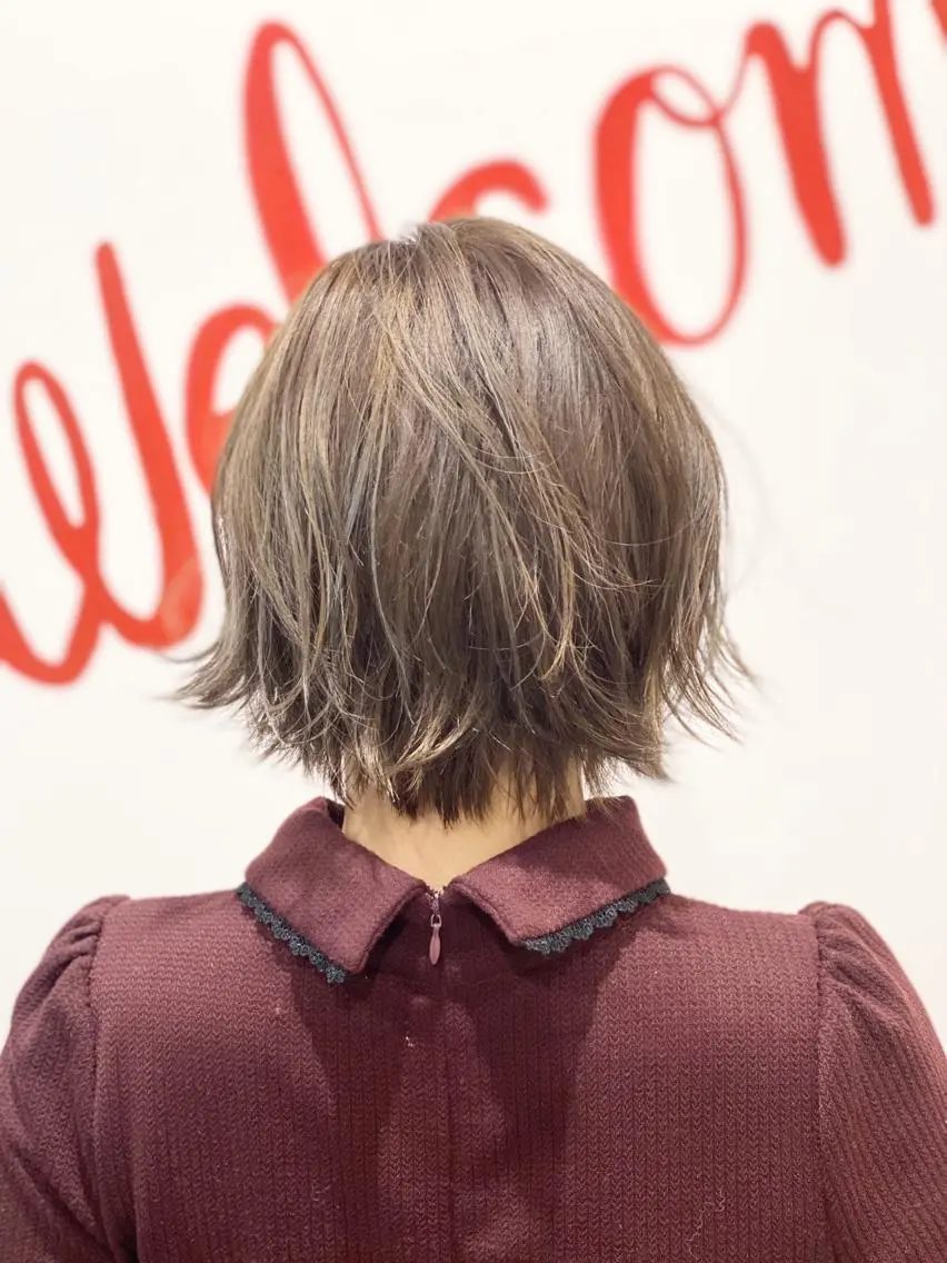 ショート カラー パーマ 加藤 琢也のヘアスタイル