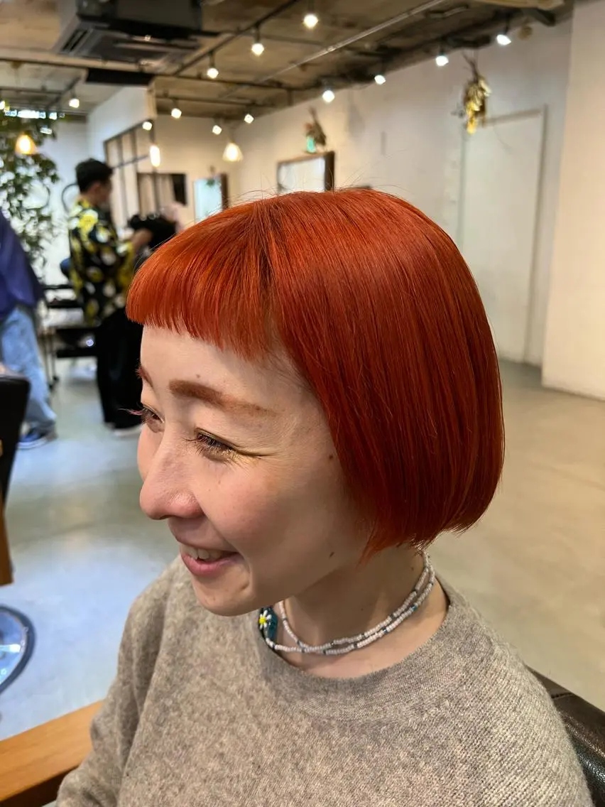ショート ヘアカラー トリートメント 中井 一葉のヘアスタイル