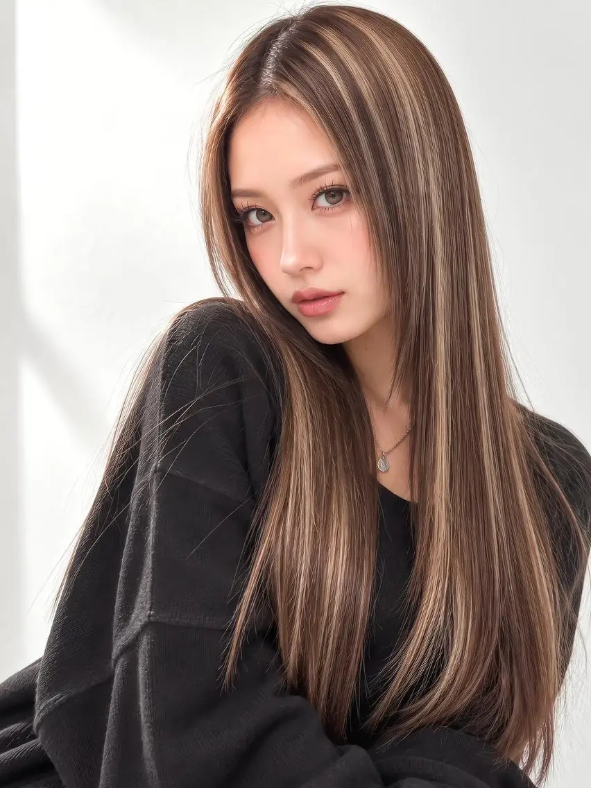 セミロング 難波/ヘアカラー ルービック難波のヘアスタイル