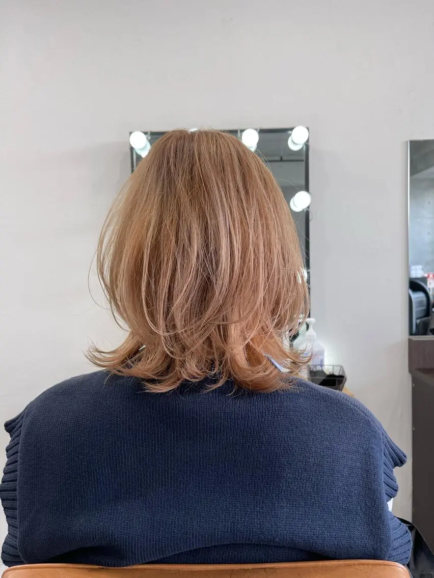 ミディアム バレイヤージュ特化/ アキラのヘアスタイル