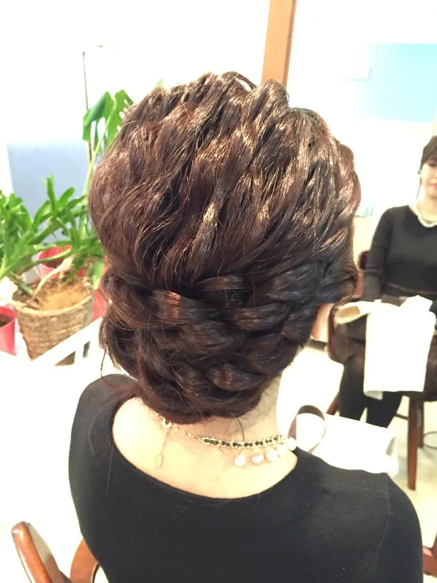 ショート ミディアム セミロング ロング ヘアアレンジ 早朝✨ヘアセット 着付け/清水玲歌のヘアスタイル