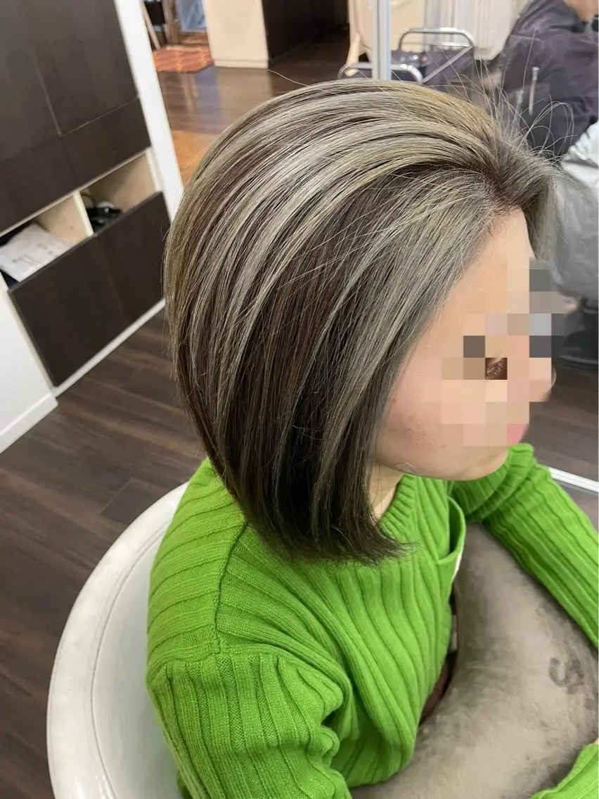 ミディアム カラー ミストバング フェイスフレーミング 髪質改善FORMA 💫S.Katohのヘアスタイル