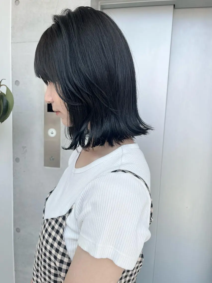 セミロング カラー パーマ ヘアアレンジ 透明感カラー✂︎ /縮毛矯正/YUKAのヘアスタイル
