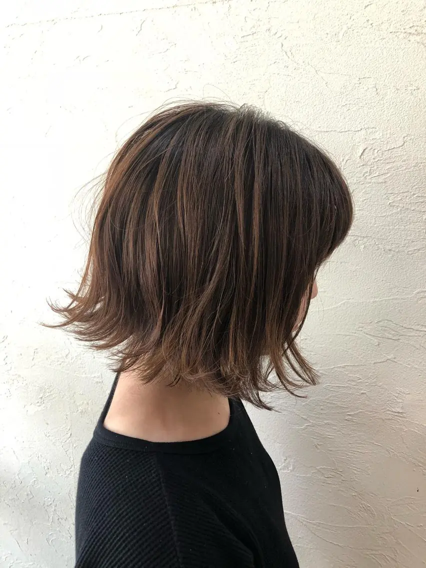 ミディアム カラー ENIF ヤマグチアツコのヘアスタイル