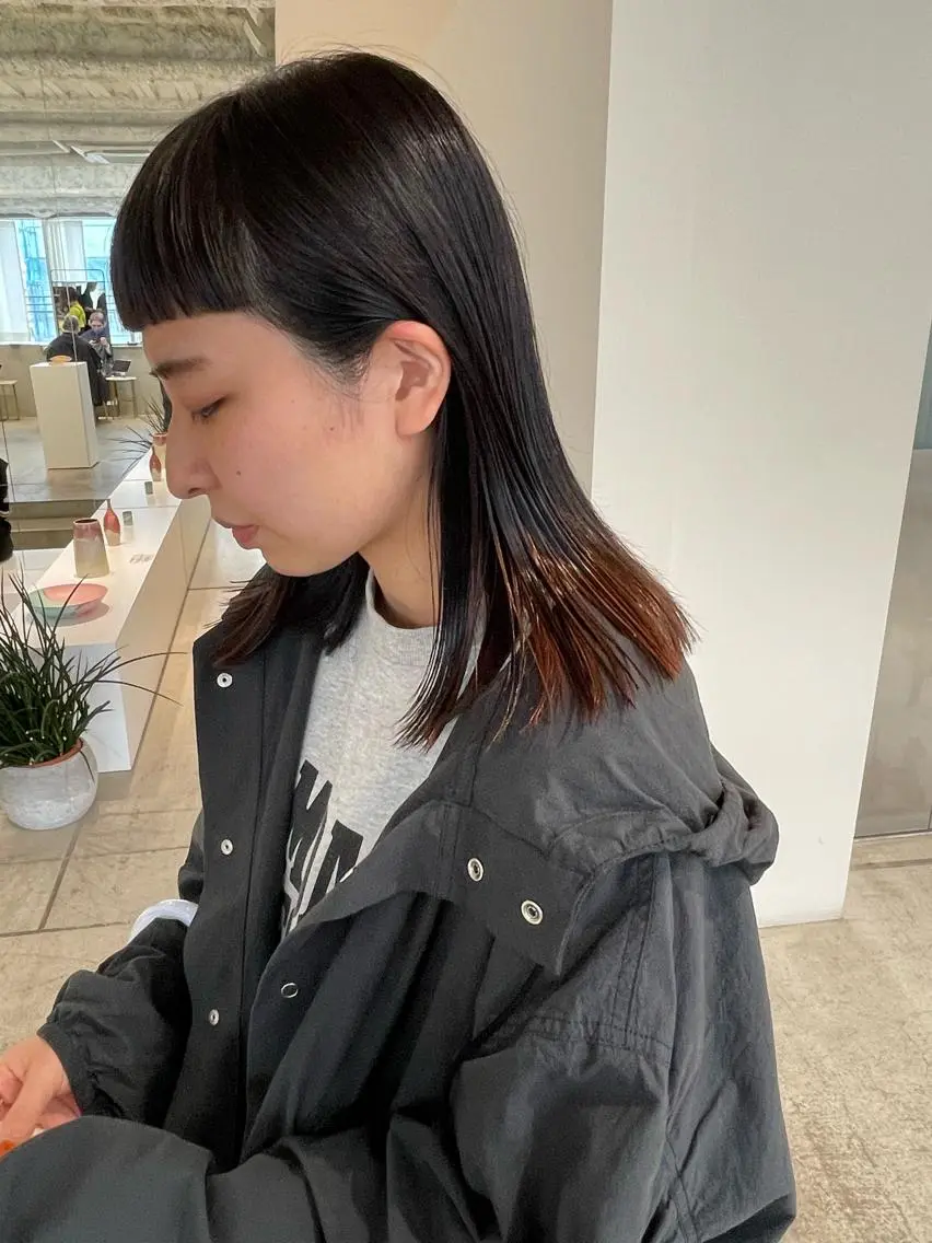 ミディアム ハイライト トリートメント oma　袮次金 鈴香のヘアスタイル