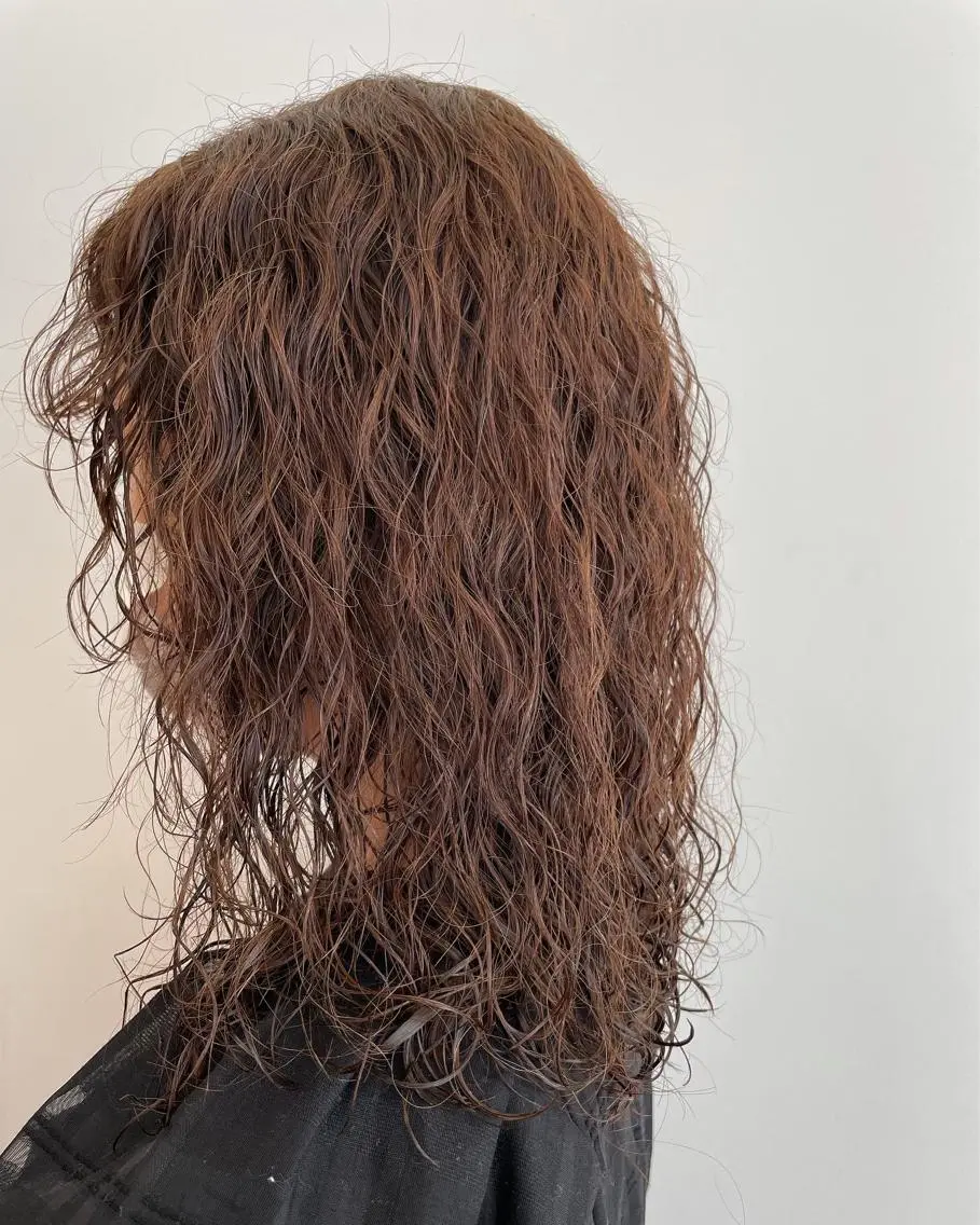 ロング パーマ くせ毛 パーマ美容師🌈中村 絢美のヘアスタイル