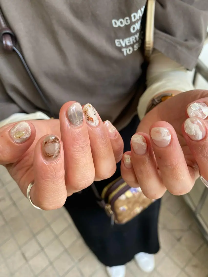 ネイル 持ち込み ハンドネイル 栗林 実莉のネイルデザイン
