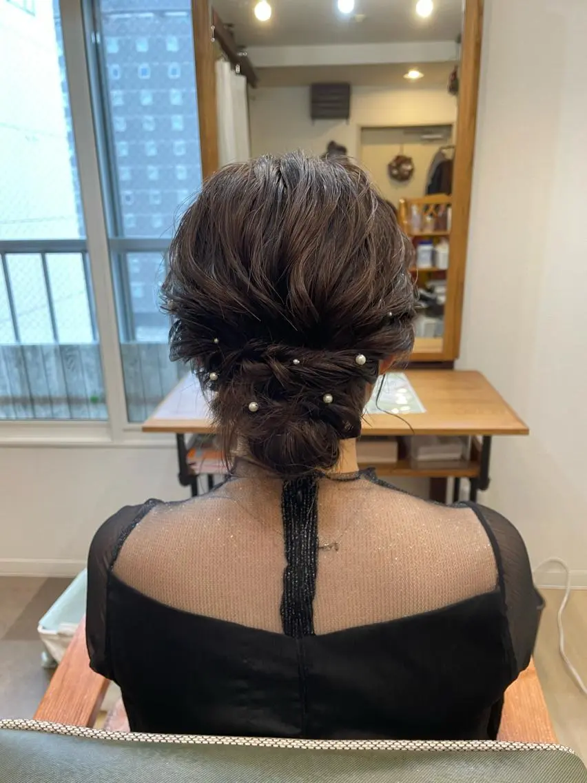 ヘアアレンジ ヘアセット HempBeauty 浅野アサミのヘアスタイル