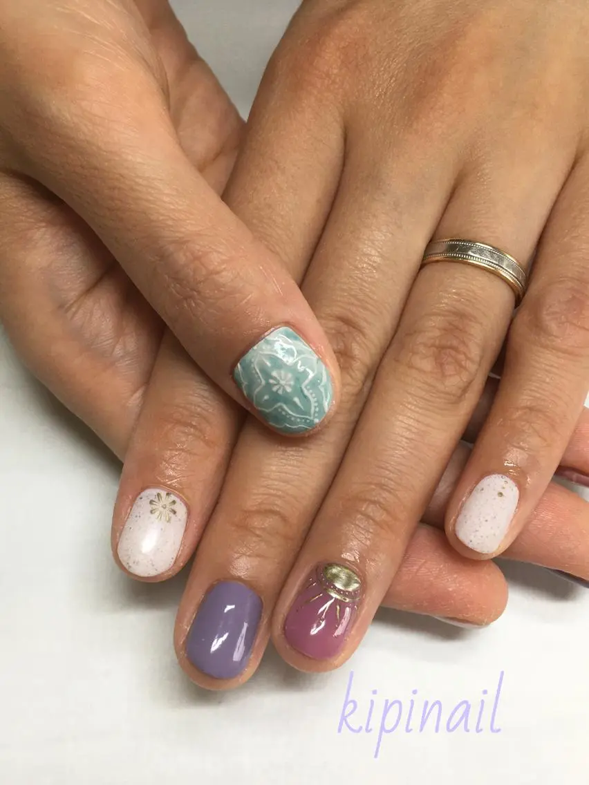 ネイル アートネイル ハンドネイル kipinail 川﨑えりかのネイルデザイン