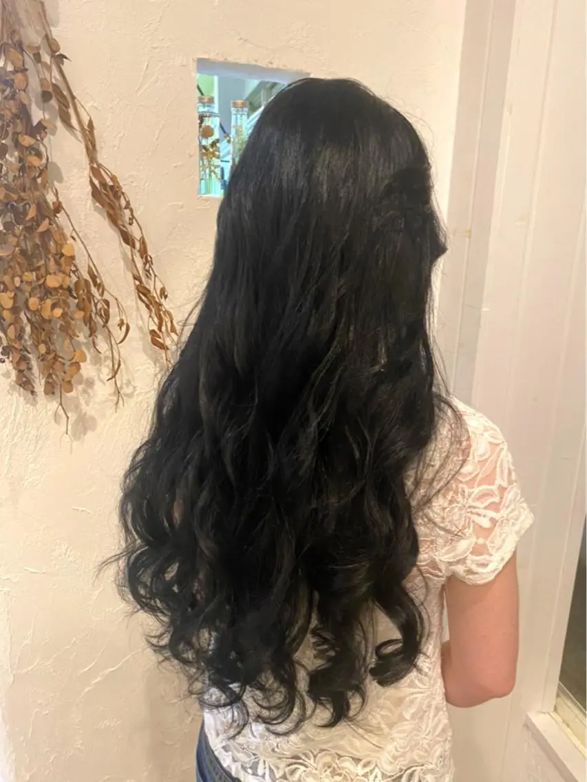 ロング カラー パーマ ヘアアレンジ ネイル 豊橋美容院 ソンリエのヘアスタイル
