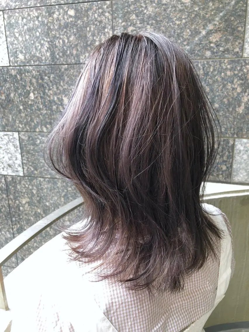 ミディアム カラーアンドケアリタ kitamuuuのヘアスタイル