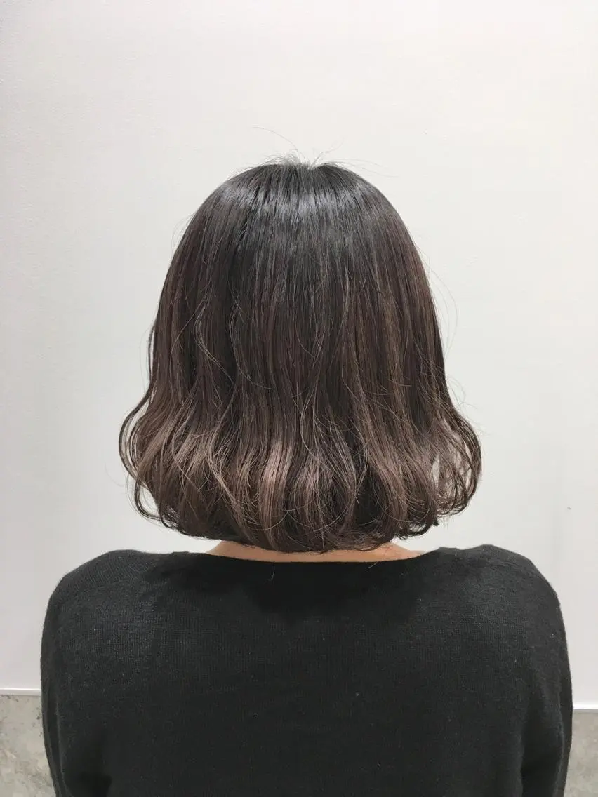 ショート カラー アッシュ バイオレットカラー バイオレットアッシュ ヘアカラー トリートメント ヘアセット yoshi ☆のヘアスタイル