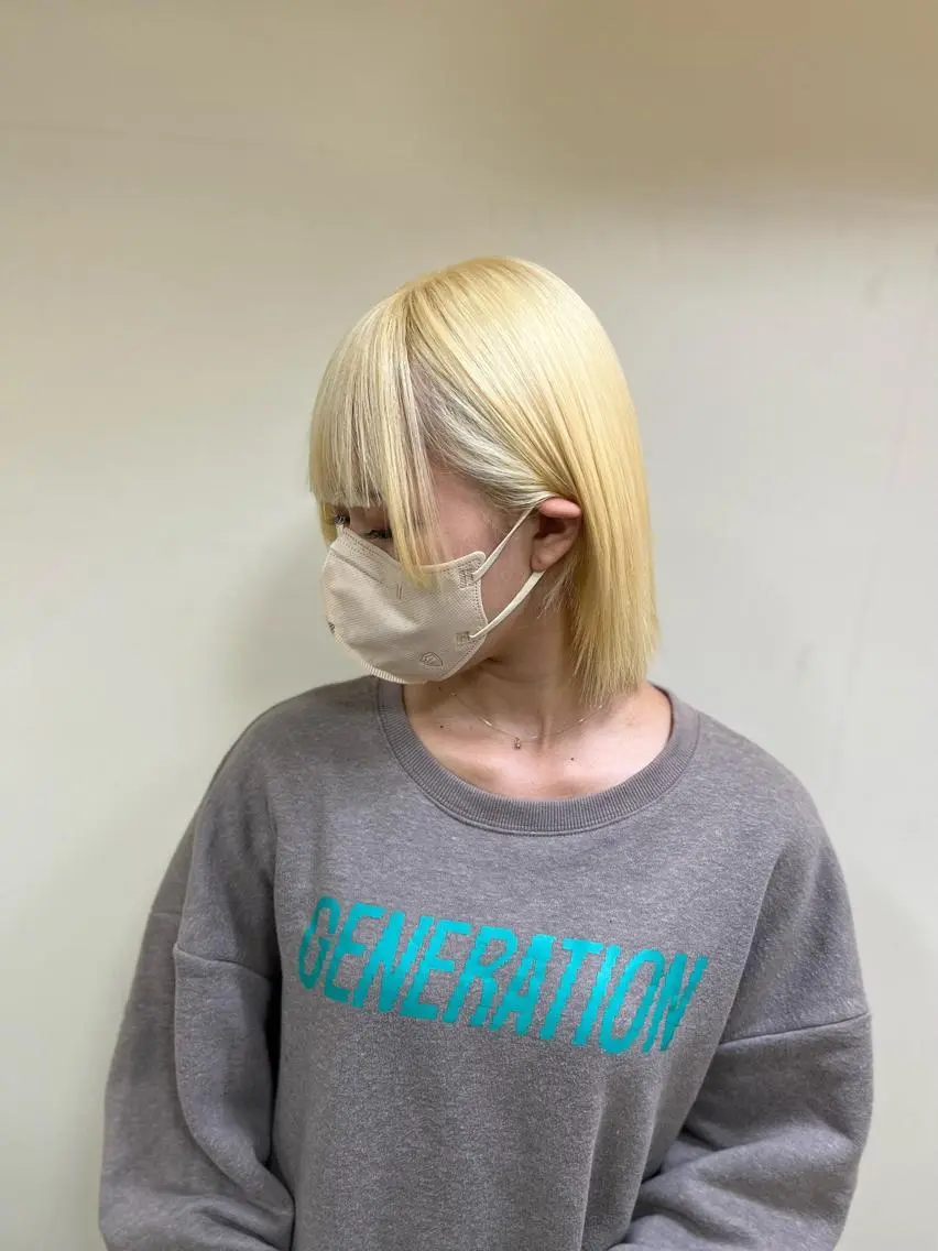 ミディアム カラー パーマ ヘアアレンジ メンズ キッズ ネイル マツエク・マツパ アイブロウ カット ヘアカラー トリートメント 🧡可愛い色落ち🧡 ハイトーン特化🧡のヘアスタイル