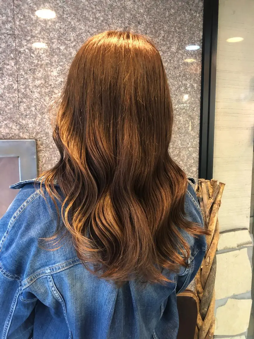 セミロング ヘアカラー トリートメント ボブ/縮毛矯正/ レイヤー/塚田のヘアスタイル