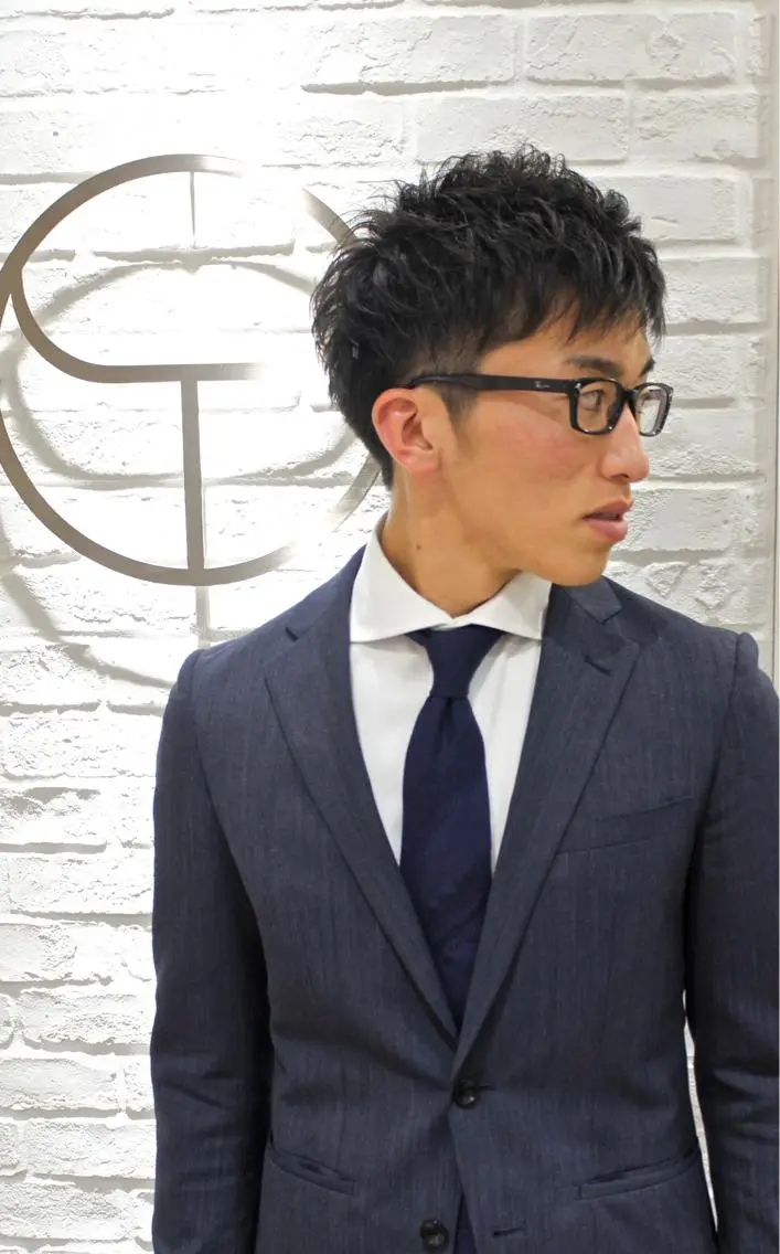 ショート パーマ メンズ 佐藤 純のヘアスタイル