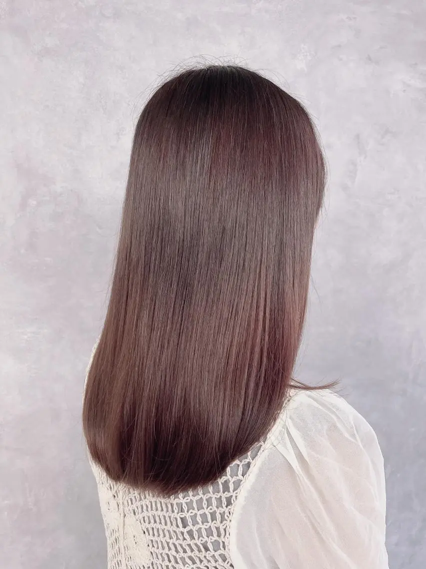 ロング ピンクブラウン charme 静岡店のヘアスタイル