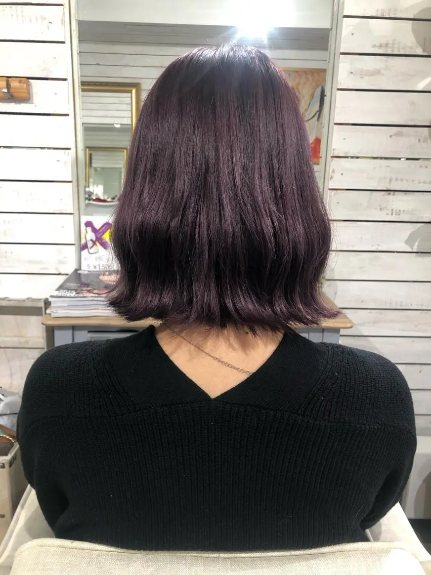 ミディアム カラー ラベンダーカラー ヘアカラー 🦋美髪／エクステ 🦋アベイクミのヘアスタイル