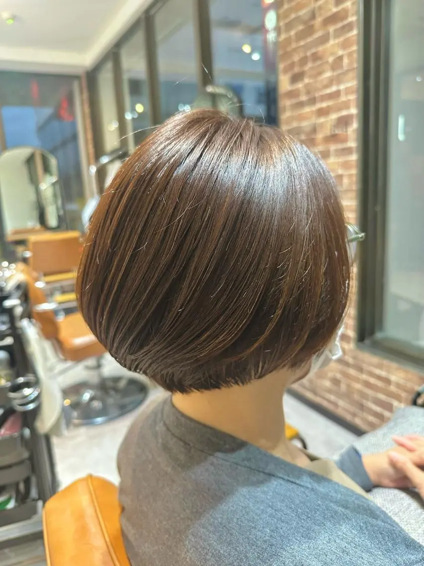 ショート カラー 髪質改善 ショートヘア ショート/酸スト/ 髪質改善/小林のヘアスタイル